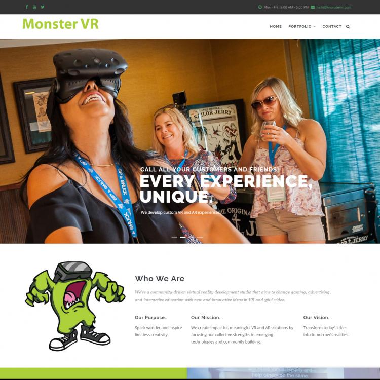 Monster VR website